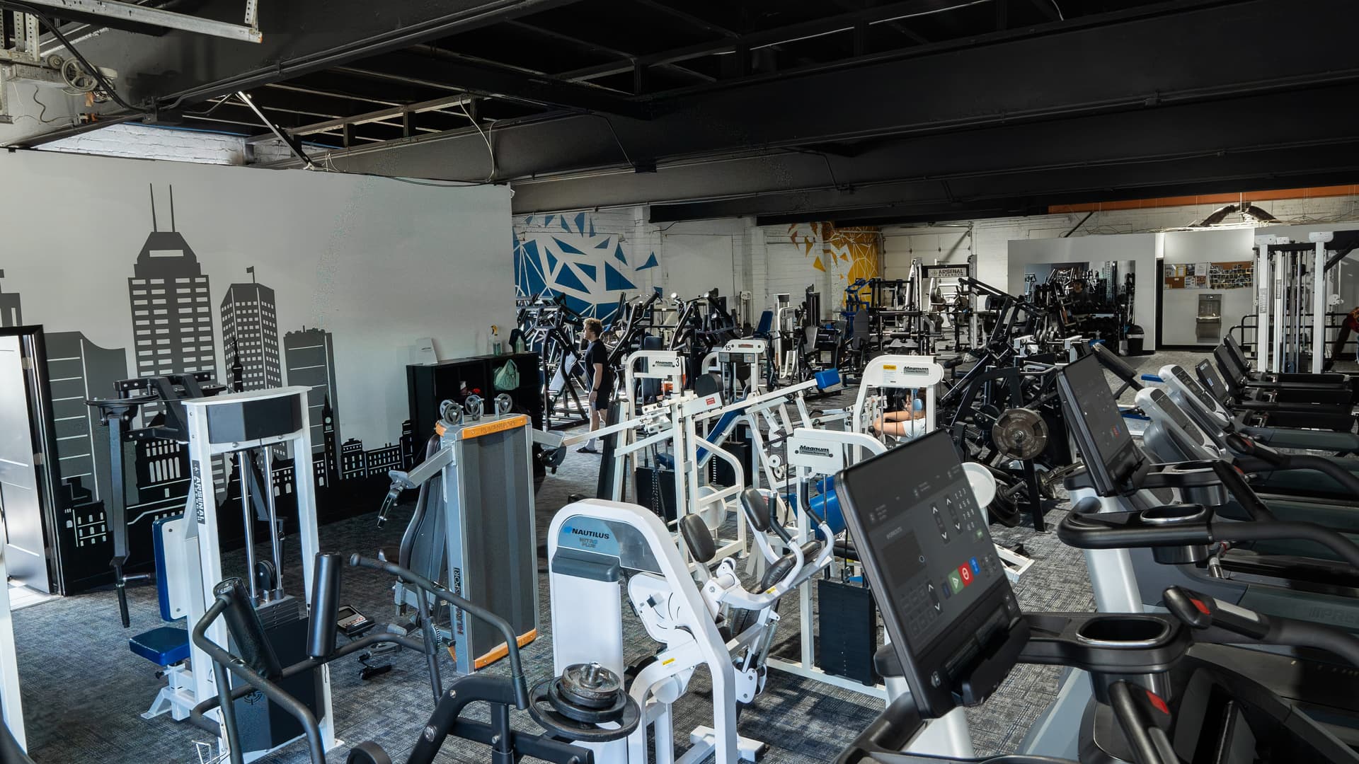 Indy City Barbell athlete training with strength equipment